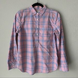 J.Crew Factory Plaid Popover Shirt